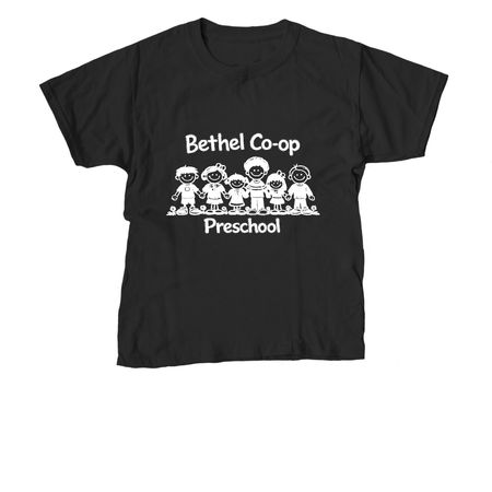 Adult/youth (White Design), a Black Youth Unisex Tee
