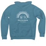 Classic KMA, a Heather Deep Teal Premium Pullover Hoodie (back-view)