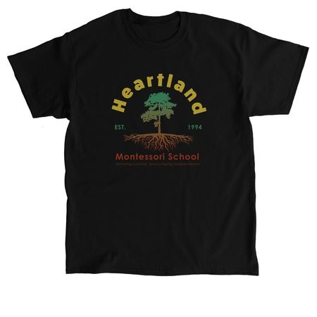 Heartland Montessori Back to School 2026, a Black Classic Unisex Tee
