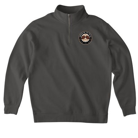 1/4 Zip, a Asphalt Midweight Quarter Zip Pullover