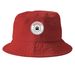 Hats, a Red Printed Bucket Hat