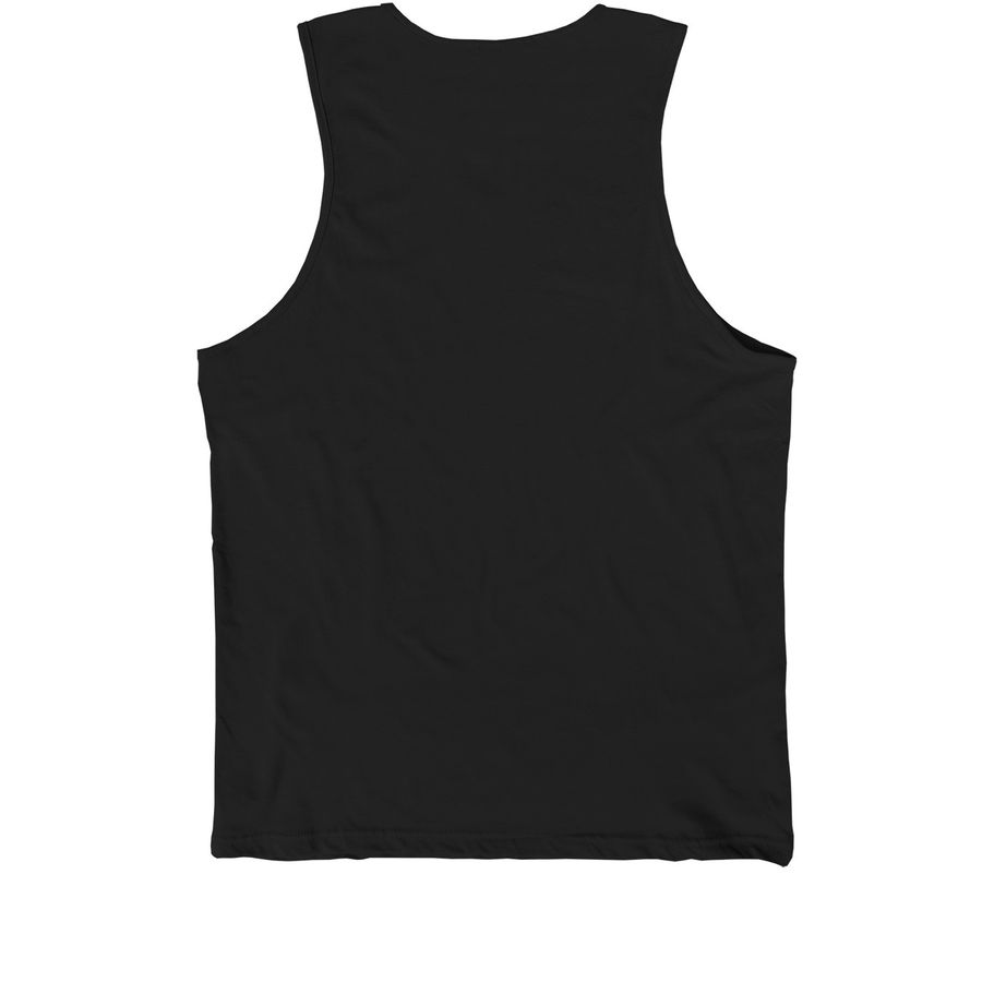 Purr for Palestine | summer edition ??, a Black Premium Cotton Tank (back-view)