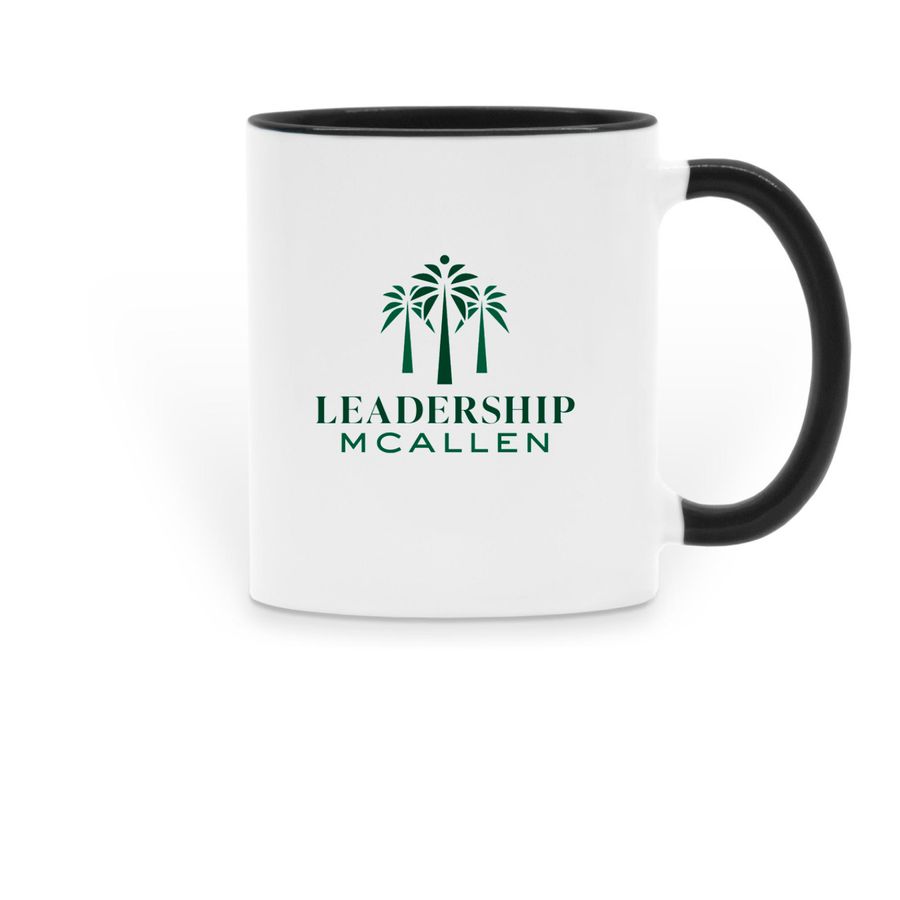 LM Mug, a Black Two-Tone Ceramic Mug