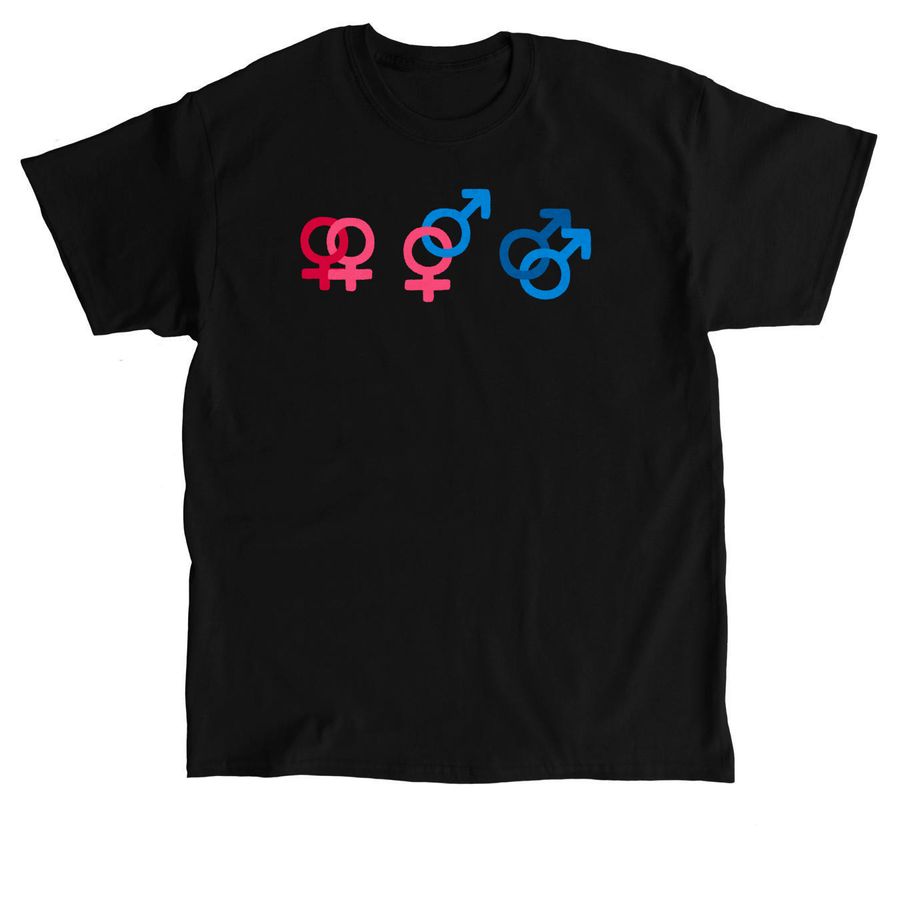 Gender Symbols, a Black Classic Unisex Tee
