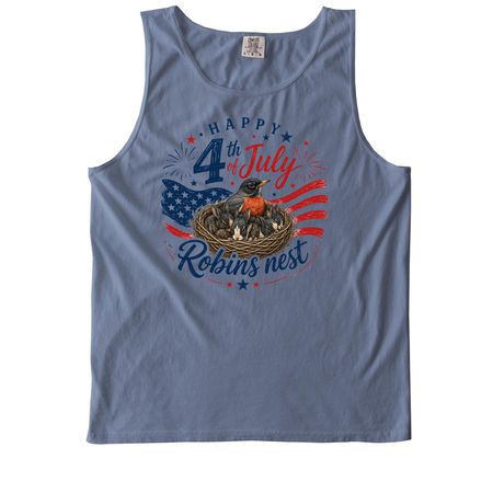 4th of July, a Blue Jean Comfort Colors Tank Top