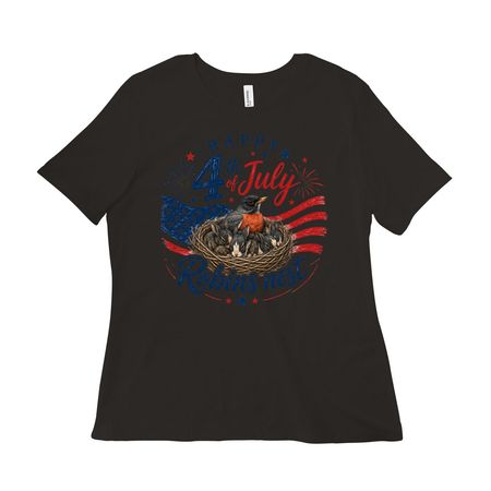 4th of July, a Black Women?s Relaxed Cotton Tee