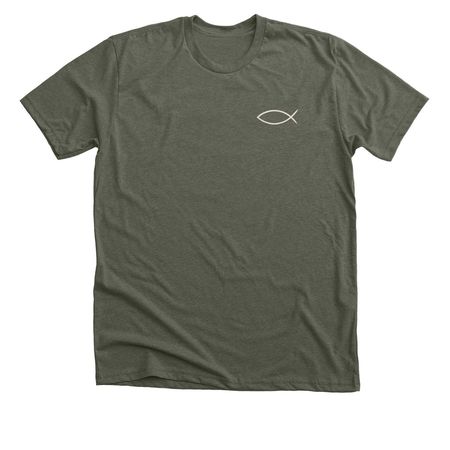 BadFish Hope Dealer, a Heather Military Green Premium Unisex Tee