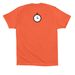True Time Tee, a Coral Premium Cotton Tee (back-view)