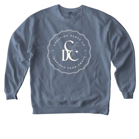 Adult Dance Mom Crew Neck, a Blue Jean Comfort Colors Crewneck Sweatshirt