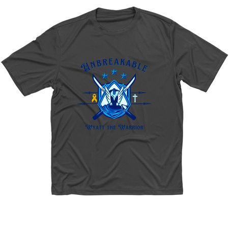 Wyatt the Warrior, a Iron Grey Classic Performance Tee