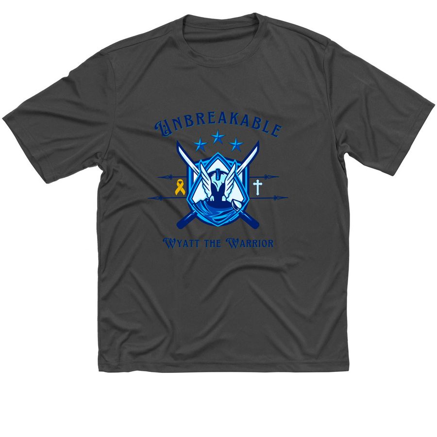 Wyatt the Warrior, a Iron Grey Classic Performance Tee