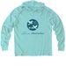 Abide in Love KC - Love without borders, a Saltwater Blue Allmade Organic Cotton Mineral Dye Hoodie Tee