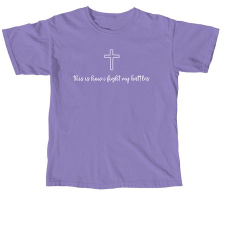 Battles, a Violet Comfort Colors Unisex Tee