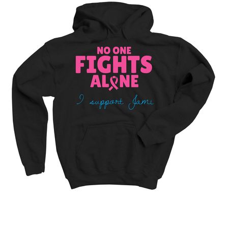 Jami's fight against breast cancer, a Black Youth Pullover Hoodie