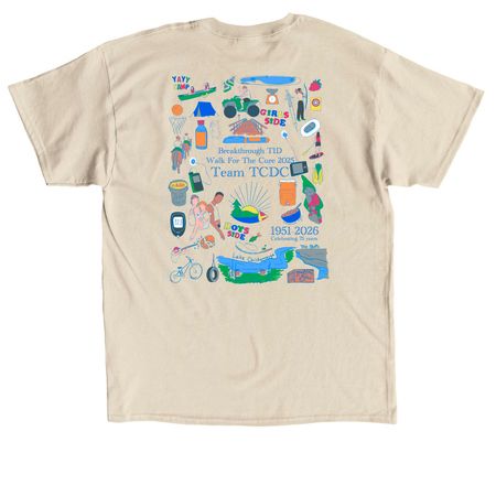 TEAM TCDC 2025 walk t-shirt, a Sand Classic Unisex Tee