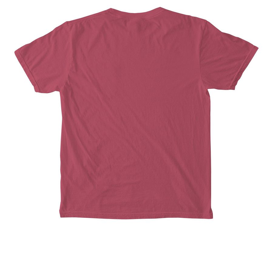 Border Collie Pocket Tee, a Crimson Comfort Colors Pocket Tee (back-view)
