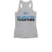 PSPCA Stay Home & Rescue, a Athletic Heather Women's Racerback (back-view)