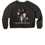 Spring herd 2026, a Black Women's Premium Cropped Raglan Sweatshirt (back-view)