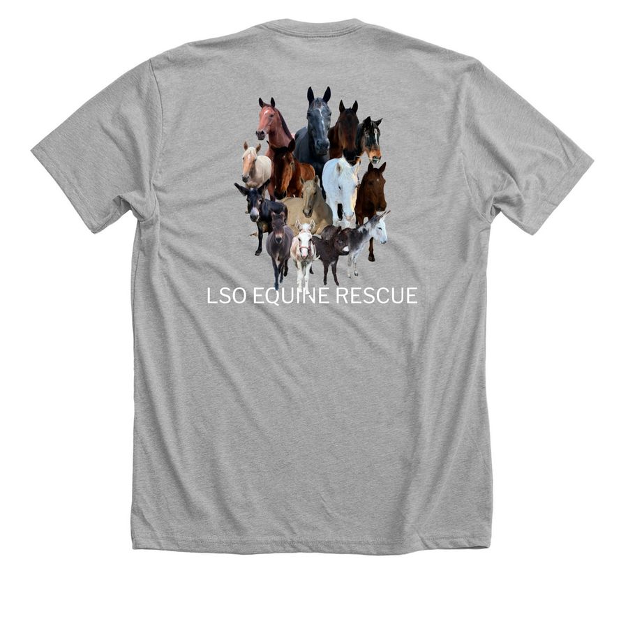 Spring herd 2026, a Athletic Heather Premium Unisex Tee (back-view)