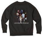 Spring herd 2026, a Deep Black Allmade Organic CVC Crewneck Sweatshirt (back-view)