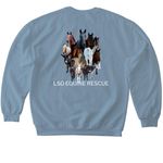 Spring herd 2026, a Stone Blue Softstyle Crewneck Sweatshirt (back-view)