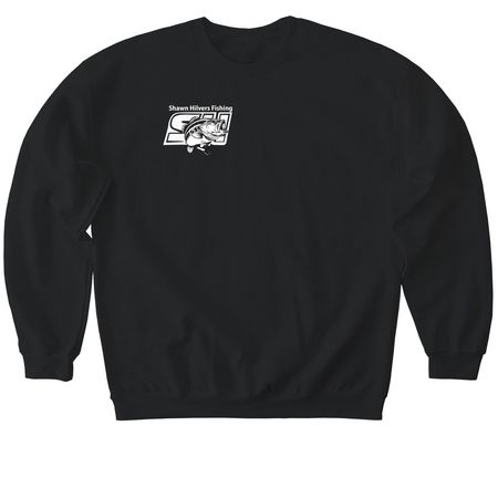 He called me to fish, a Black Softstyle Crewneck Sweatshirt