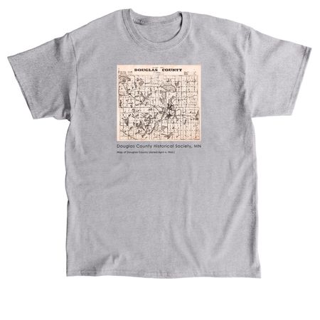 1940 Map of Douglas County, a Sport Grey Classic Unisex Tee