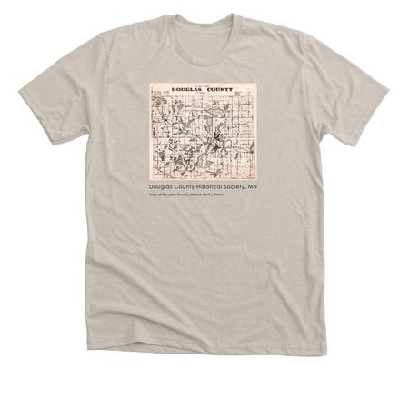 1940 Map of Douglas County, a Heather Dust Premium Unisex Tee
