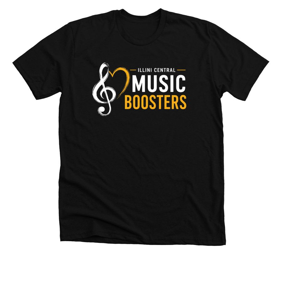 Music Boosters Tee, a Solid Black Blend Premium Unisex Tee