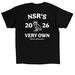 Nesher Tee Shirt, a Black Classic Unisex Tee (back-view)