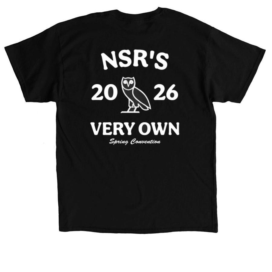 Nesher Tee Shirt, a Black Classic Unisex Tee (back-view)