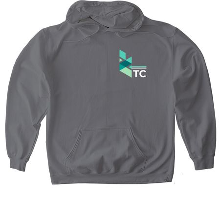 TC&nbsp;, a Charcoal Gildan Softstyle Pullover Hoodie