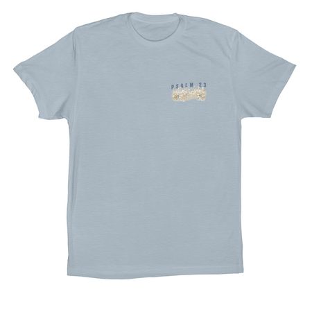 Psalm 23, a Light Blue Premium Cotton Tee