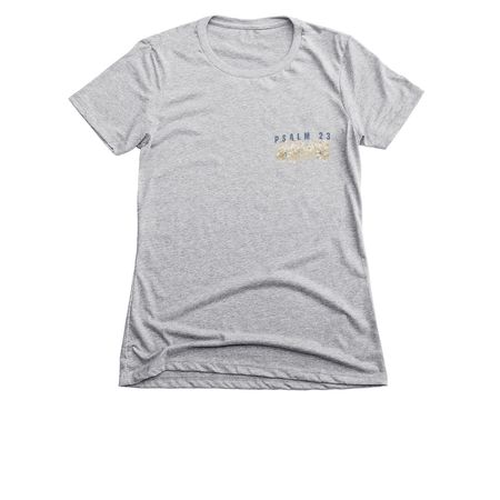 Psalm 23, a Dark Heather Grey Women's Slim Fit Tee