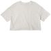Rent is theft. Period.&nbsp;, a Vintage White Women?s Cropped Cotton Tee (back-view)