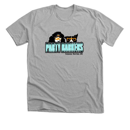 Simple_PB Logo_Front, a Athletic Heather Premium Unisex Tee