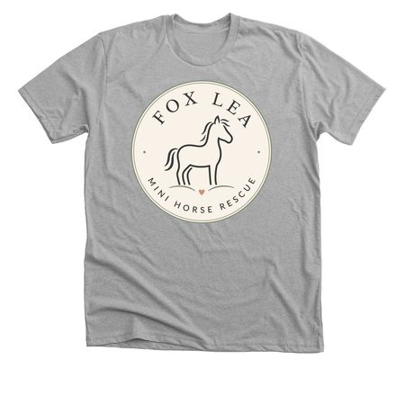 Fox Lea Mini Horse Rescue, a Athletic Heather Premium Unisex Tee
