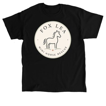 Fox Lea Mini Horse Rescue, a Black Classic Unisex Tee
