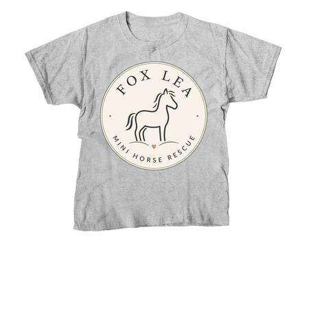 Fox Lea Mini Horse Rescue, a Sport Grey Youth Unisex Tee