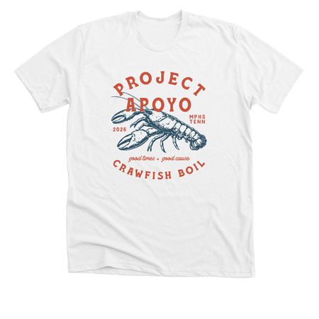 Adult Unisex 2026 Crawfish Boil Tee, a Solid White Blend Premium Unisex Tee