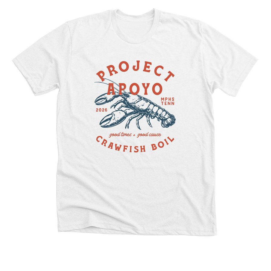 Adult Unisex 2026 Crawfish Boil Tee, a Solid White Blend Premium Unisex Tee