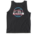 Radically Pro-Transgender, a Black Comfort Colors Tank Top (back-view)