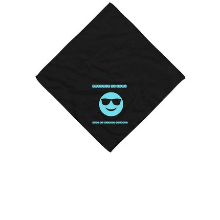 Beyonce so cool, a Black Cotton Bandana