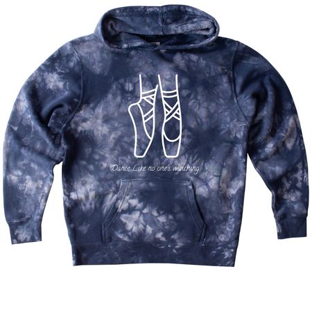 Dance Like no one's Watching&nbsp;, a Navy Youth Tie Dye Pullover Hoodie