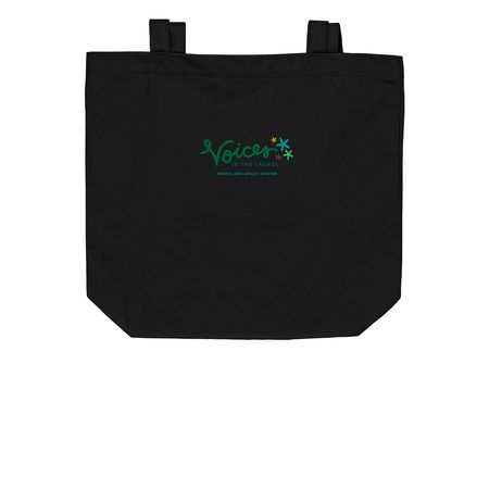New Logo, a Black Organic Cotton Tote Bag