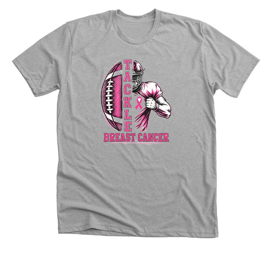 Tackle Cancer&nbsp;, a Athletic Heather Premium Unisex Tee