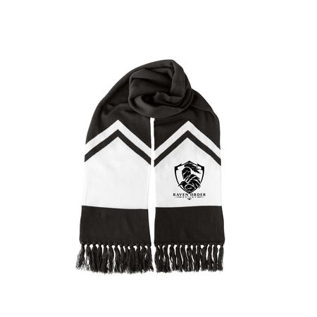 KR? Scarf&nbsp;, a Black/ White Two-Tone Gameday Scarf