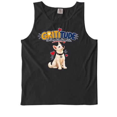 Grititude, a Black Comfort Colors Tank Top