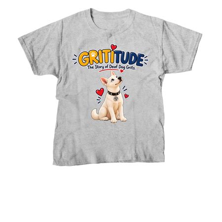 Grititude, a Sport Grey Youth Unisex Tee