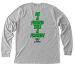 Mental Health Collection, a Athletic Heather Premium Long Sleeve Tee (back-view)